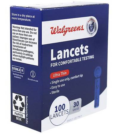Walgreens Lancets For Comfortable Testing (100 ct)