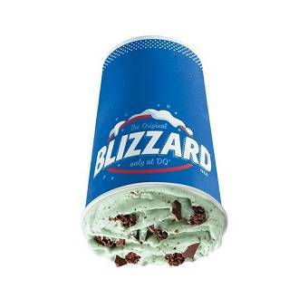 Mint Brownie Blizzard Treat