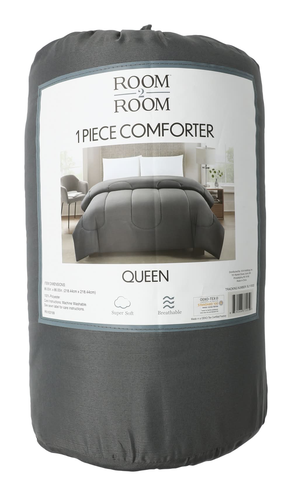 Queen Size Comforter Gray