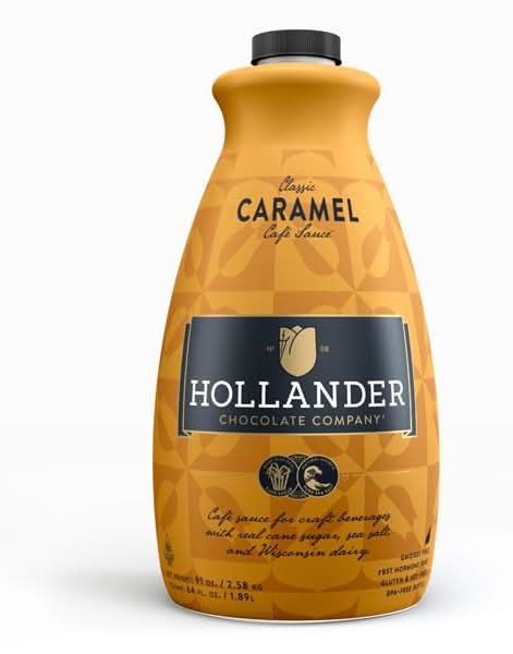 Hollander Chocolate Classic Cafe Sauce, Caramel (64 fl oz)