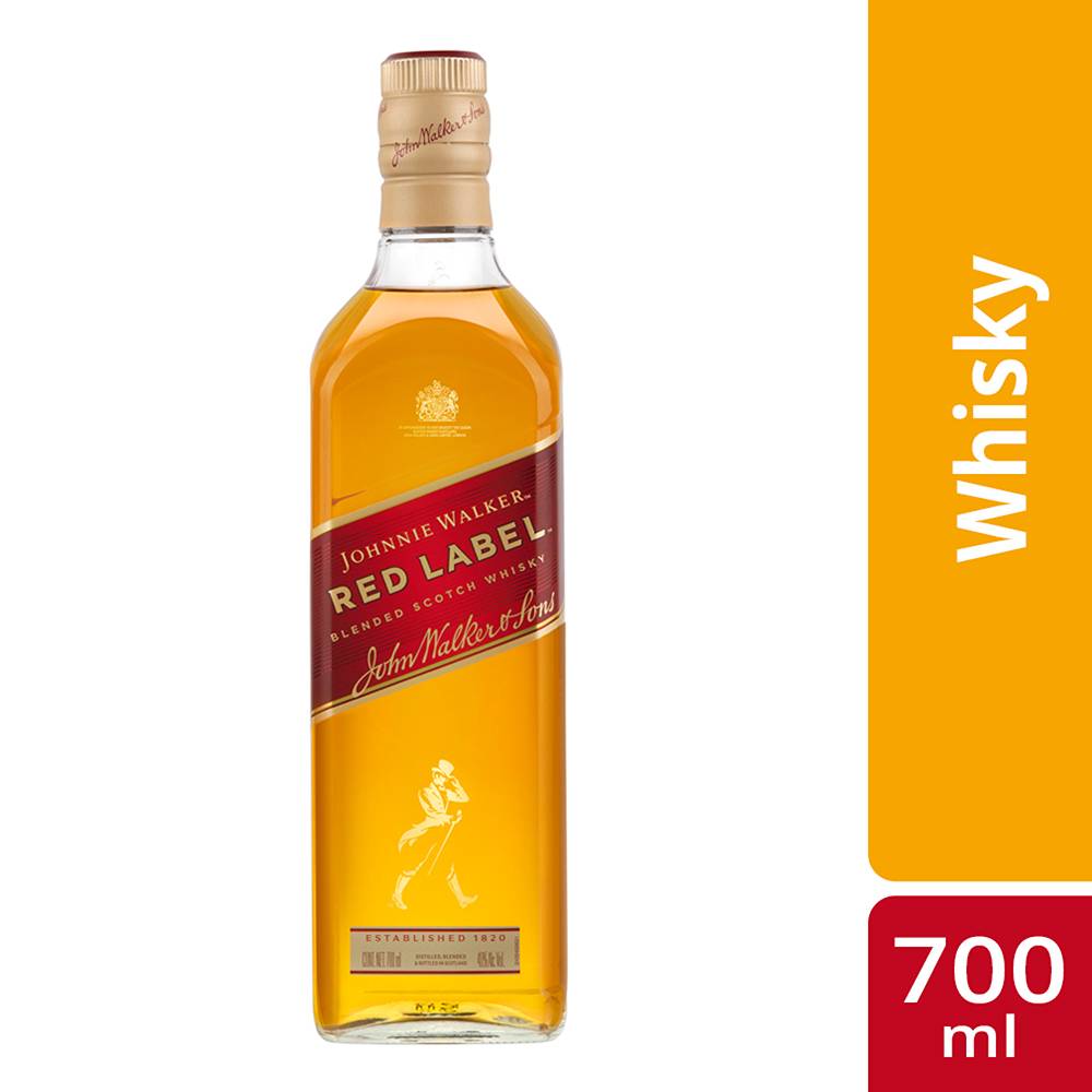 Johnnie walker whisky red label (700 ml)