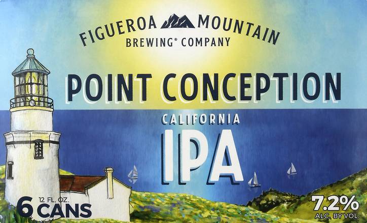 Figueroa Mountain Brewing Company Point Conception Ipa Beer (6 ct, 12 fl oz)