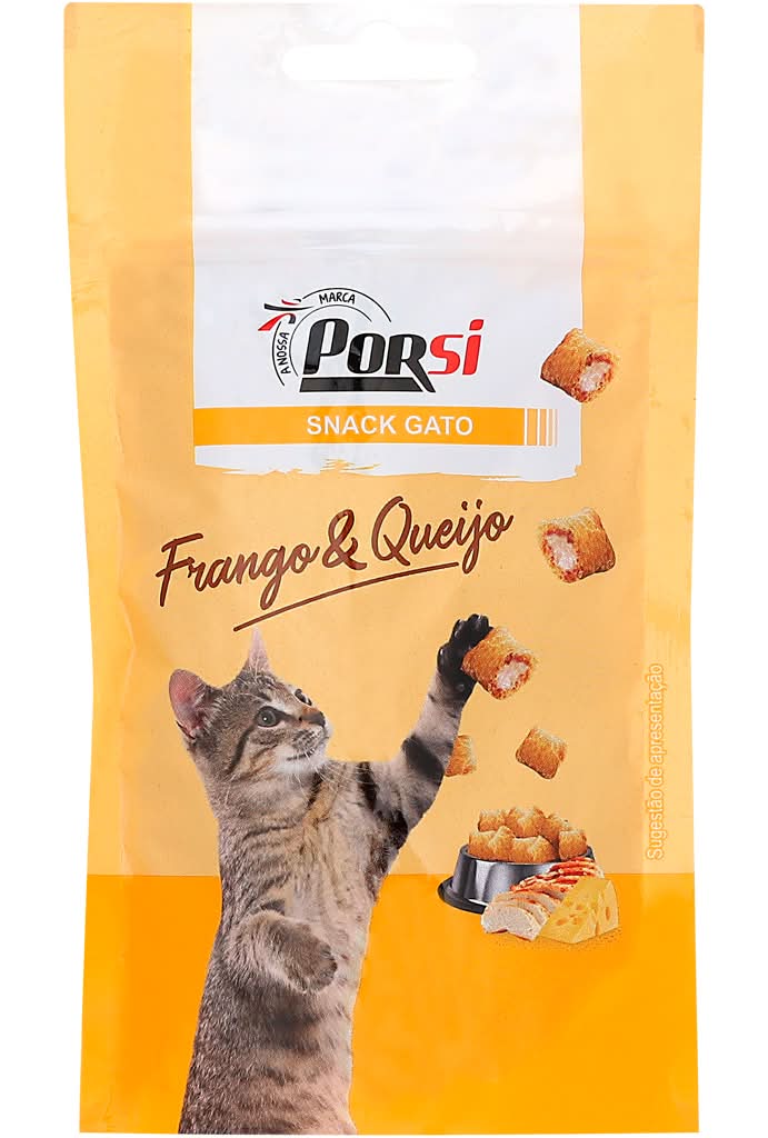 PorSi - Snack gato frango/queijo, 60 g