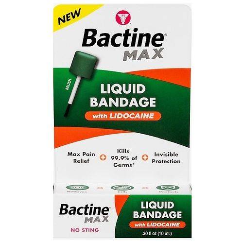 Bactine Max Liquid Bandage with Lidocaine - 0.3 fl oz
