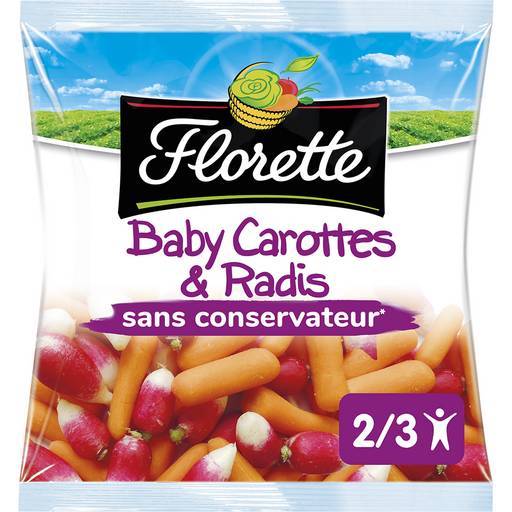 Florette baby carrotes & radis 200 g