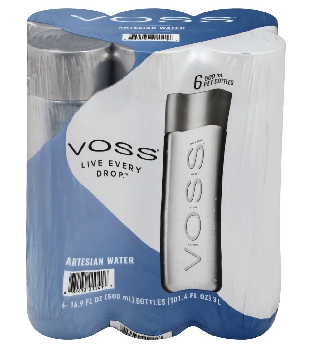 Voss Live Every Drop Artesian Water (6 x 16.9 fl oz)