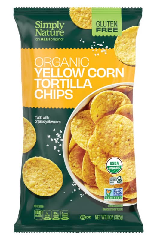 Simply Nature Gluten Free Organic Tortilla Chips, Yellow Corn (11 oz)
