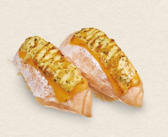 とろサーモンバジルチーズ炙り