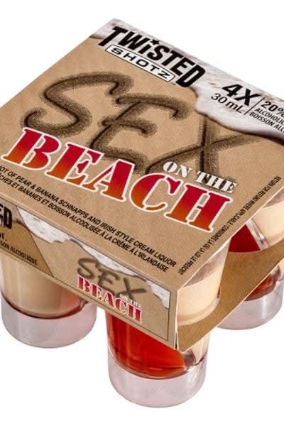 Twisted Shotz Sex on the Beach Ready-Made Shots, Banana-Pear (4 x 30 ml)