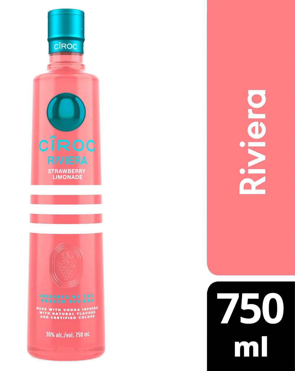 Ciroc Riviera Vodka, Strawberry Limonade (750 ml)
