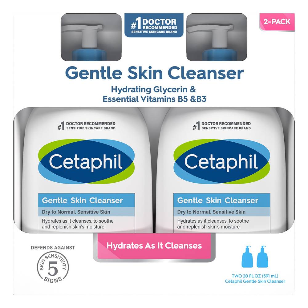 Cetaphil Gentle Skin Cleanser (2 ct)