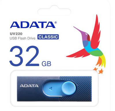 Adata · Memoria usb uv220 32 gb negro/azul