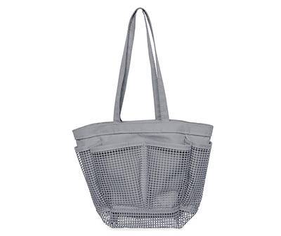 Kenney 7 Pocket Mesh Shower Tote, Gray