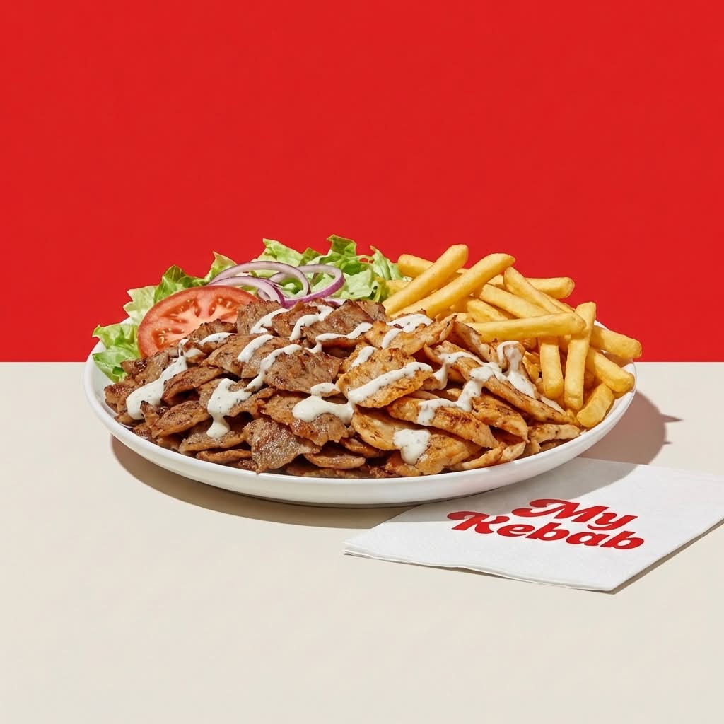 💥🥙  Assiette Kebab (3 Viandes)