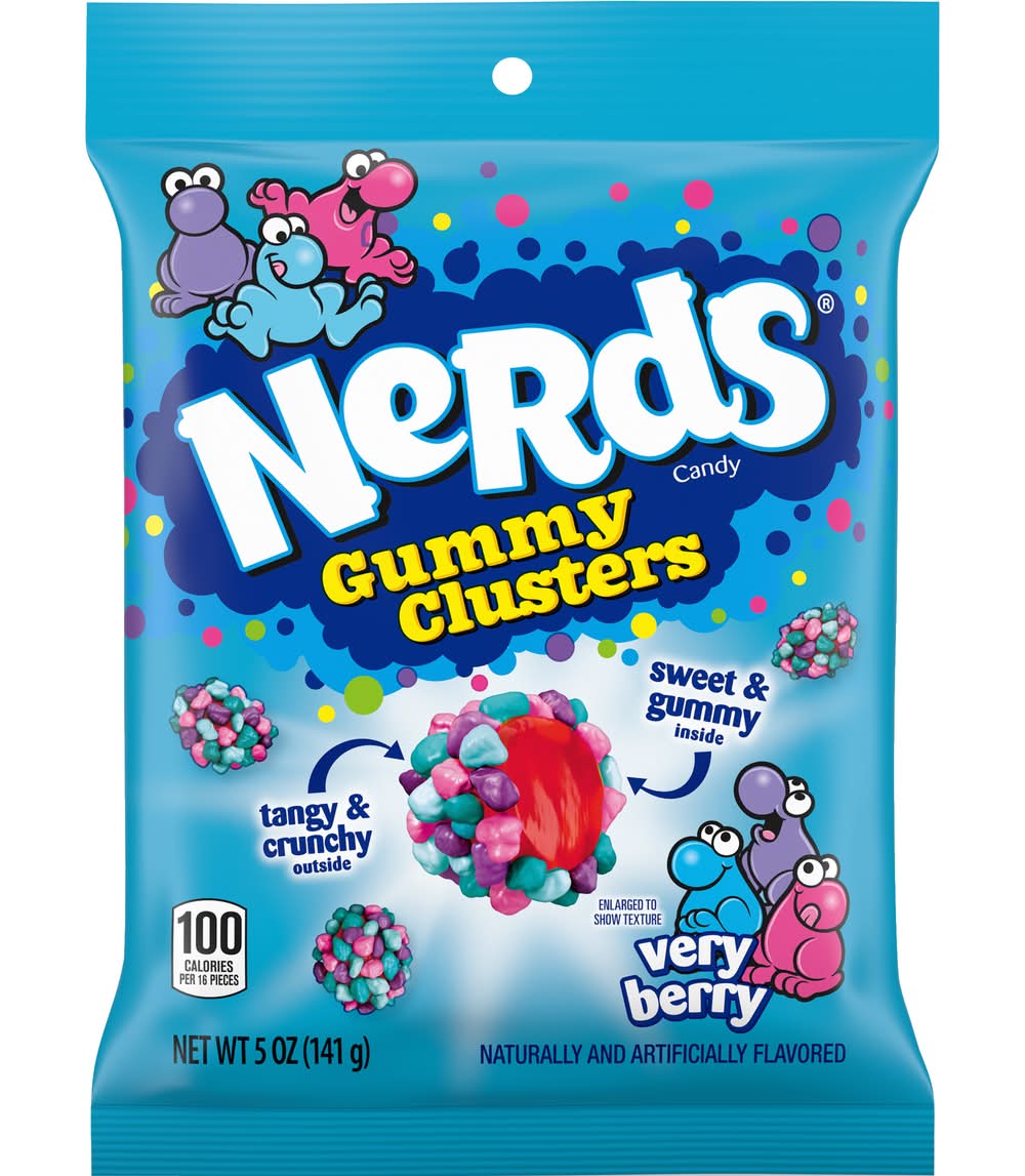 Nerds Gummy Clusters, Very Berry (141g)