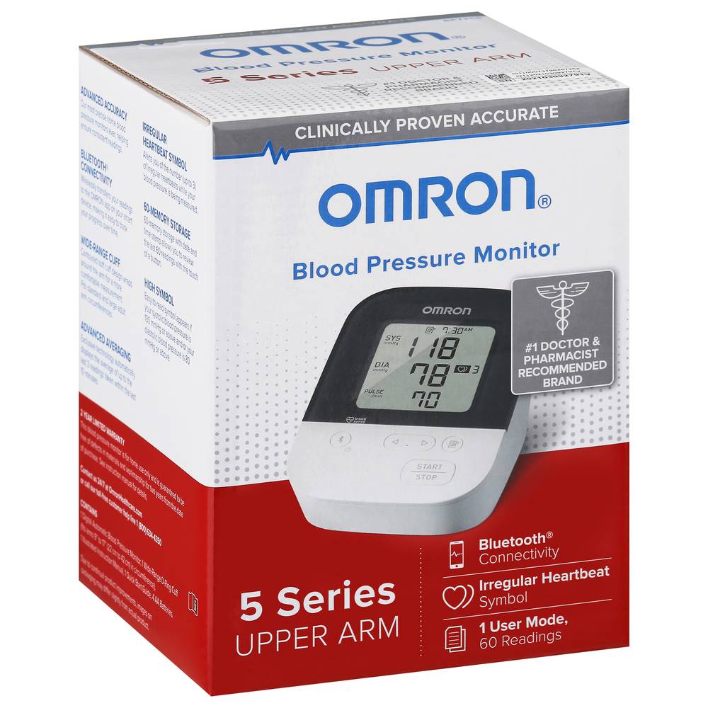 Omron Wireless Upper Arm Blood Pressure Monitor (white)