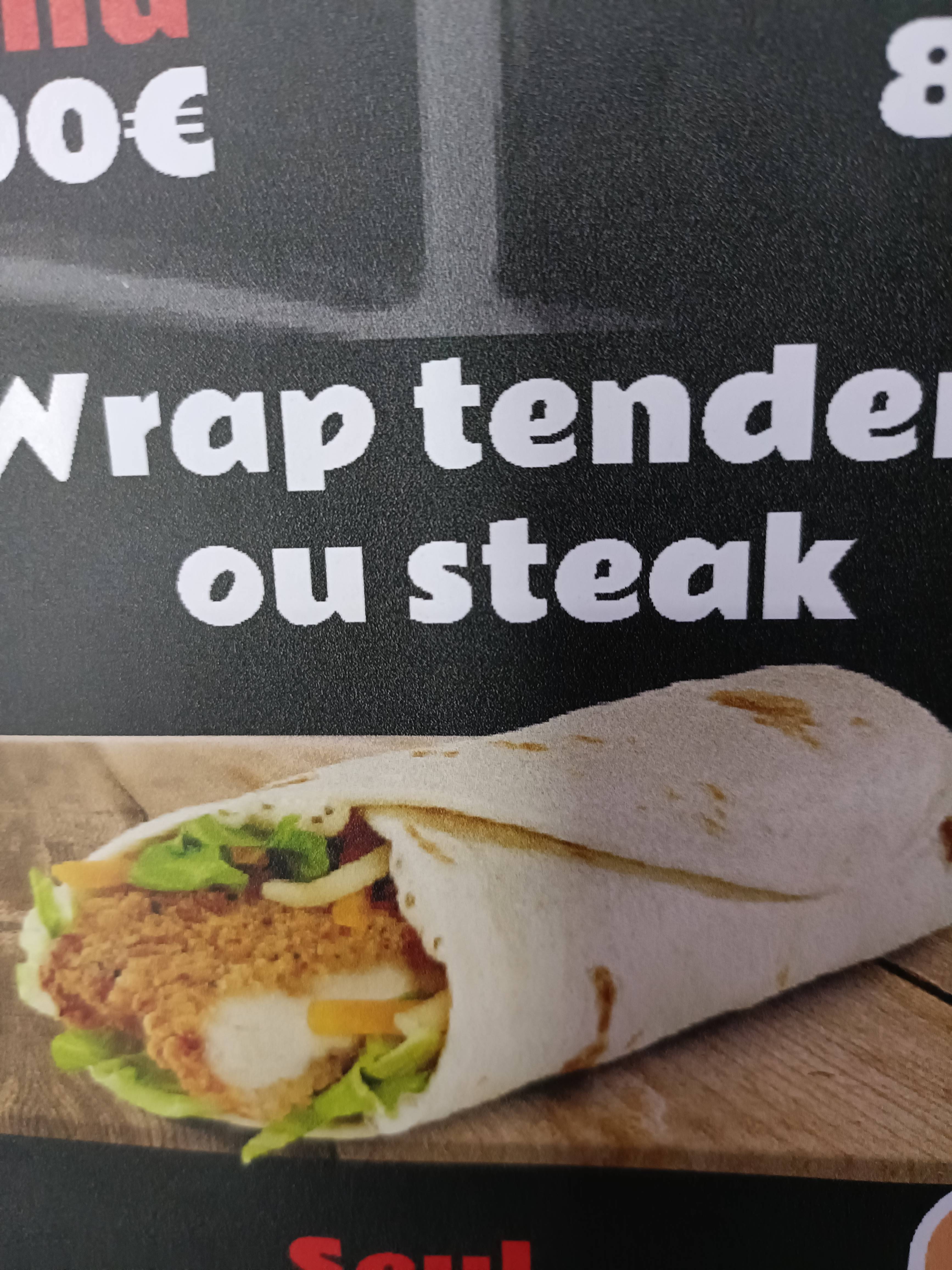Wrap T🌯🍗ender ou Steak 🌯🥩