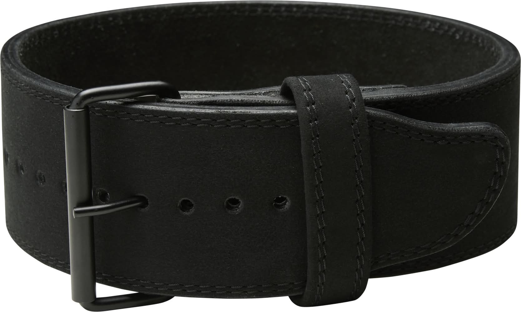 ETHOS Maxus 10mm Full Leather Lifiting Belt (Black, L)