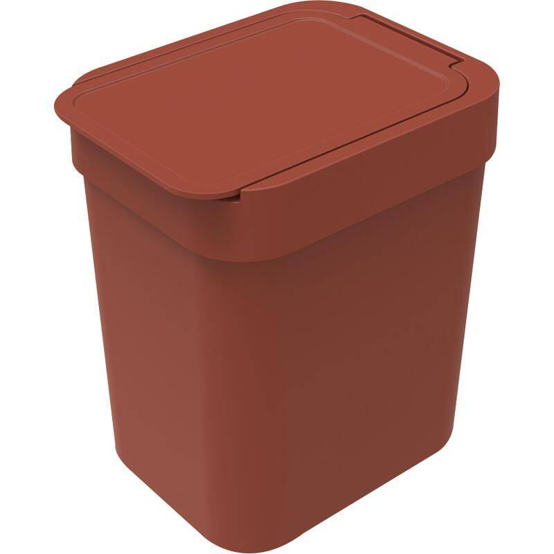 Soprano lixeira de plástico vermelha 2,5l (16,2x12,4x18,5cm)