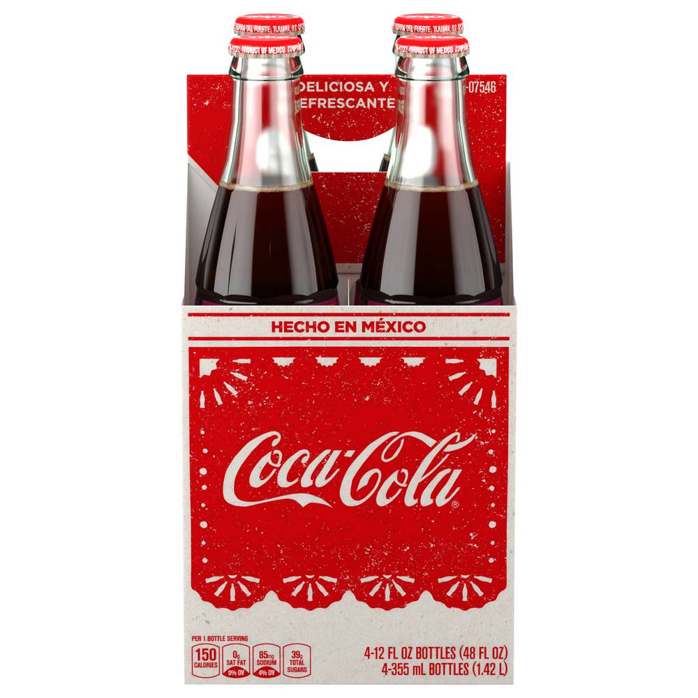 Coca-Cola Original Mexican Soda (4 ct, 12 fl oz)