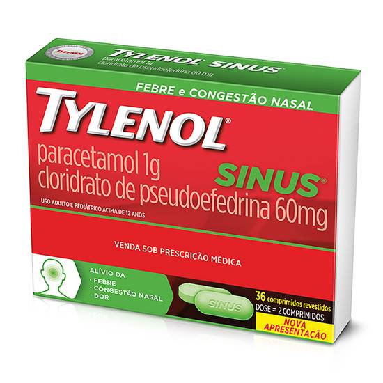 Tylenol tylenon sinus (36 comprimidos)