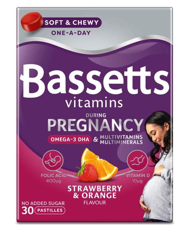 Bassetts Vitamins Pregnancy Omega-3 Dha, Multivitamins & Multiminerals Pastilles (90g)