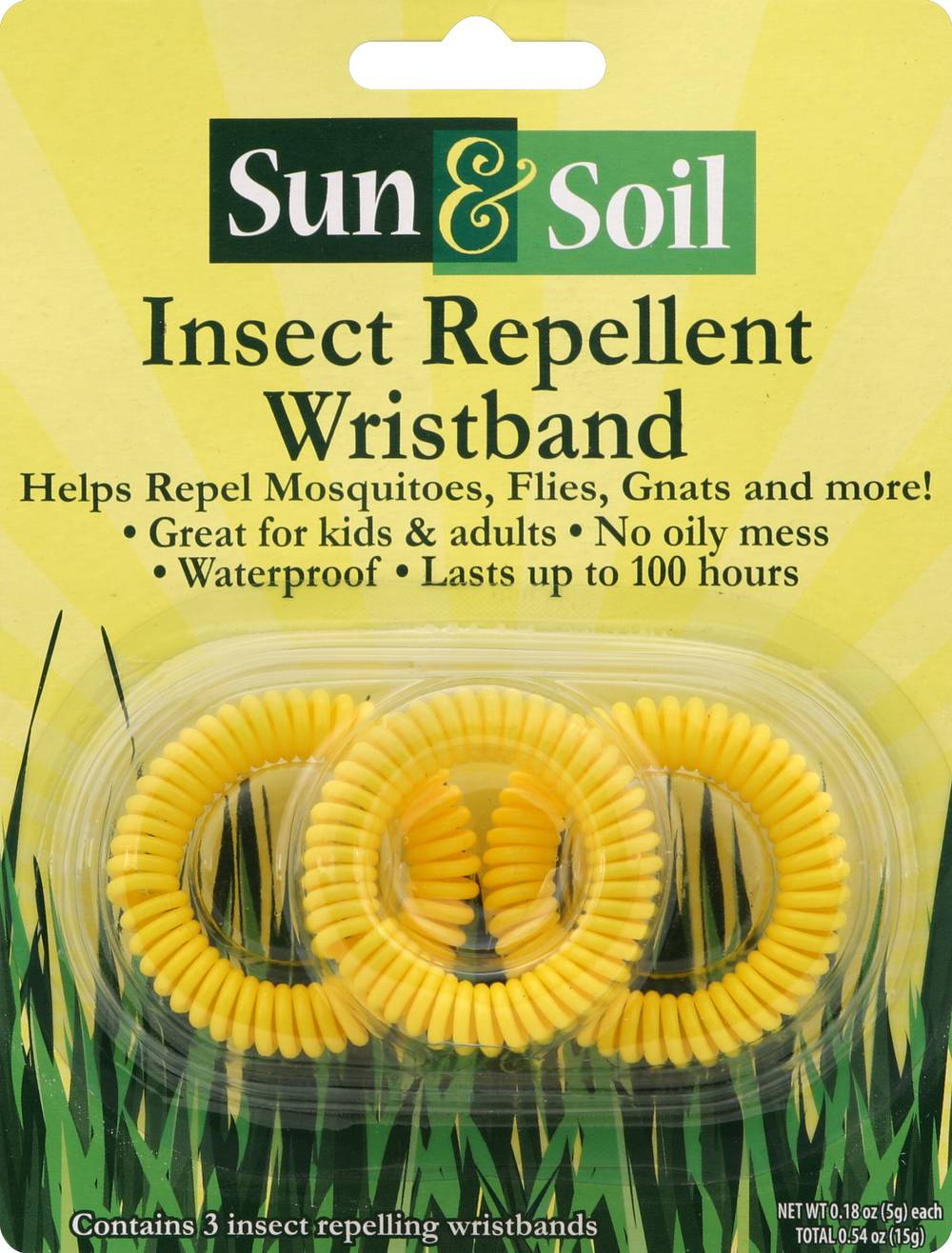 Sun & Soil Insect Repellant Wristbands (0.54 oz, 3 ct)