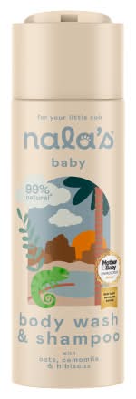 Nala's Baby Body Wash & Shampoo With Oats, Camomile & Hibiscus (200ml)