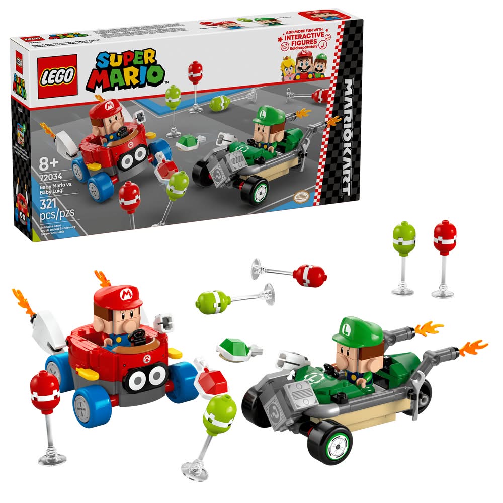LEGO · Super mario juguete de construcción "baby mario vs baby luigi" (321 un)