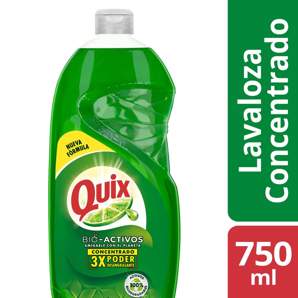 Quix lavaloza limón con bio activos concentrado