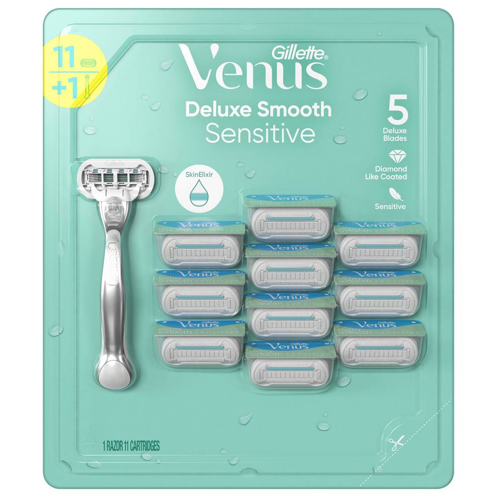 Gillette Venus Deluxe Smooth Sensitive Shaving Set (11 ct)