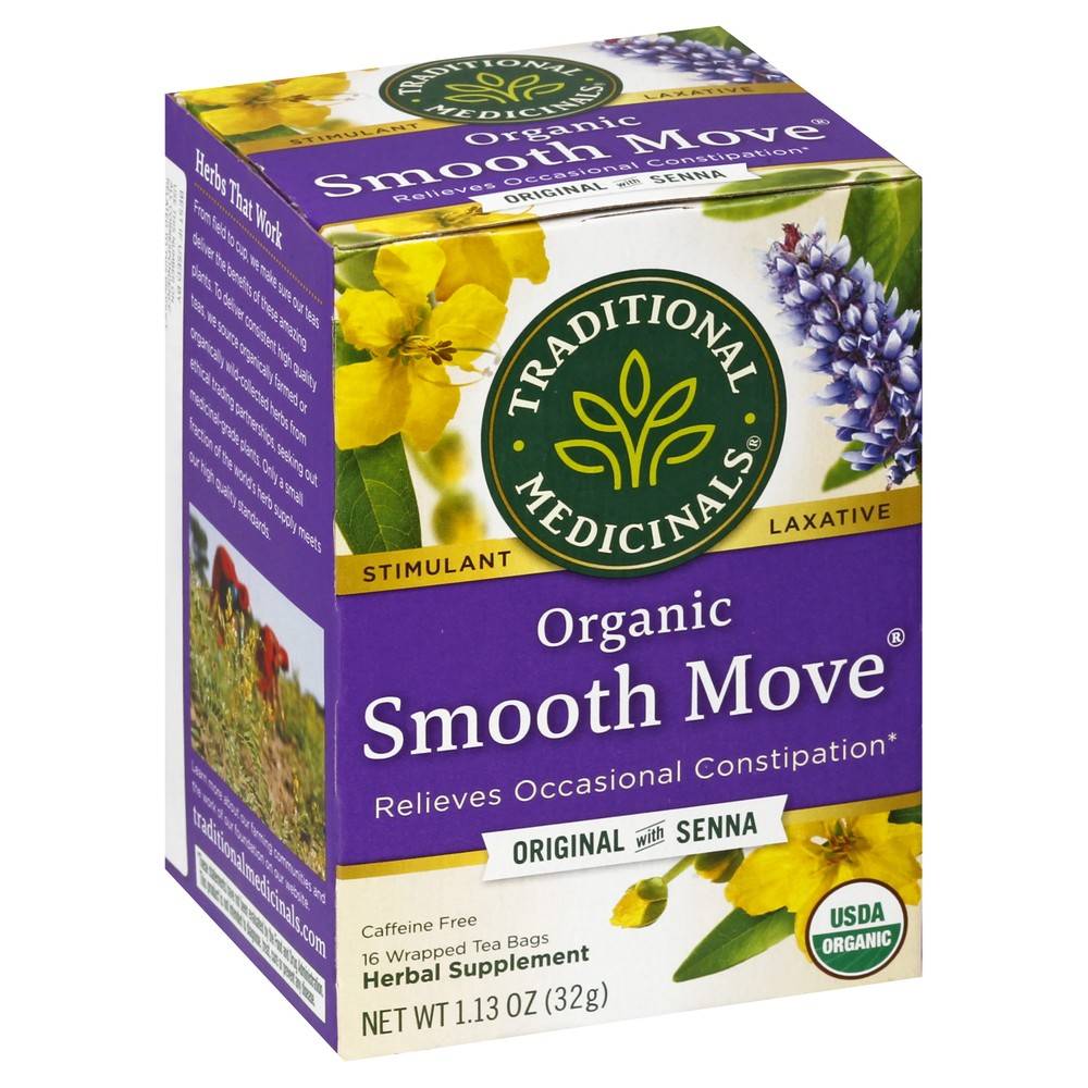 Traditional Medicinals Organic Smooth Move Original Senna Tea (16 ct, 1.13 oz)