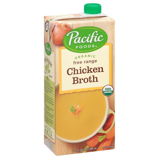 Pacific Foods Organic Free Range Chicken Broth (32 fl oz)