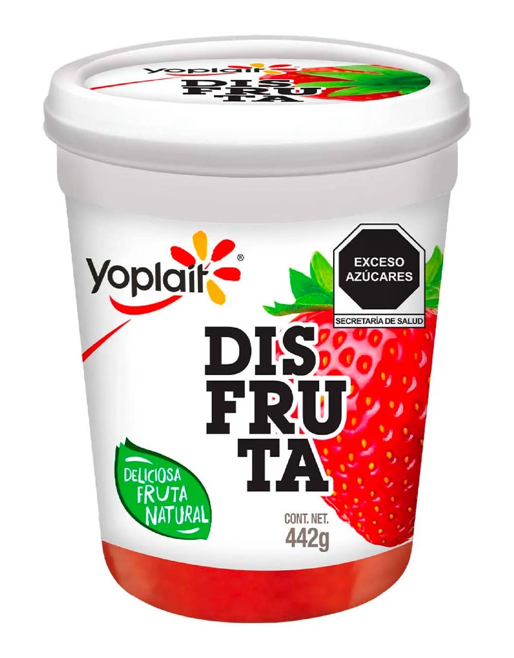 Yoplait · Yoghurt disfruta con trozos de fresa (442 g)