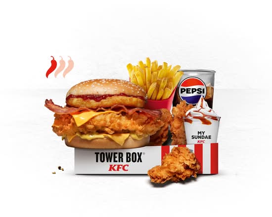 MENU TOWER® BOX CHEESE & BACON