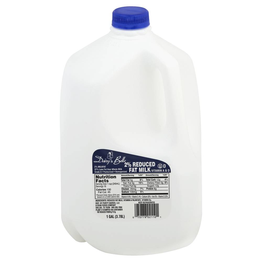 Dairy Belle Reduced Fat Milk (1 gal)