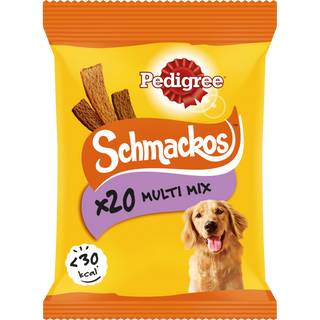 Pedigree Schmackos Adult Dog Treats Meat Mix 20 Strips 144g