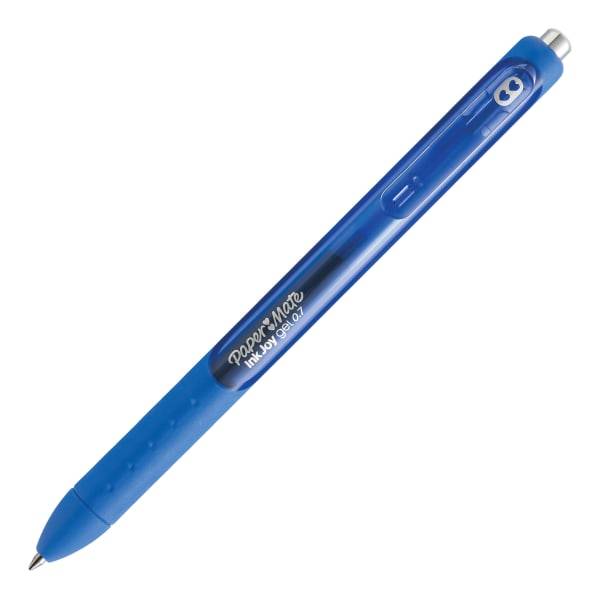 Paper Mate® InkJoy® Gel Pen, Medium Point, 0.7 mm, Dark Blue Barrel, Dark Blue Ink