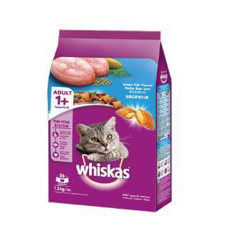 【Whiskas偉嘉】貓乾糧 海洋魚類 1.2kg