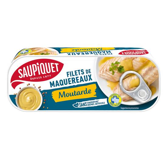 Saupiquet - Filets de maquereaux moutarde produit en bretagne tracabilite garantie