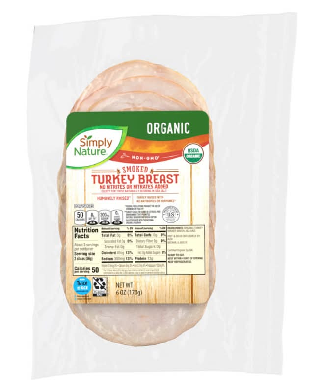 Simply Nature Organic Smoked Turkey Breast (6 oz)