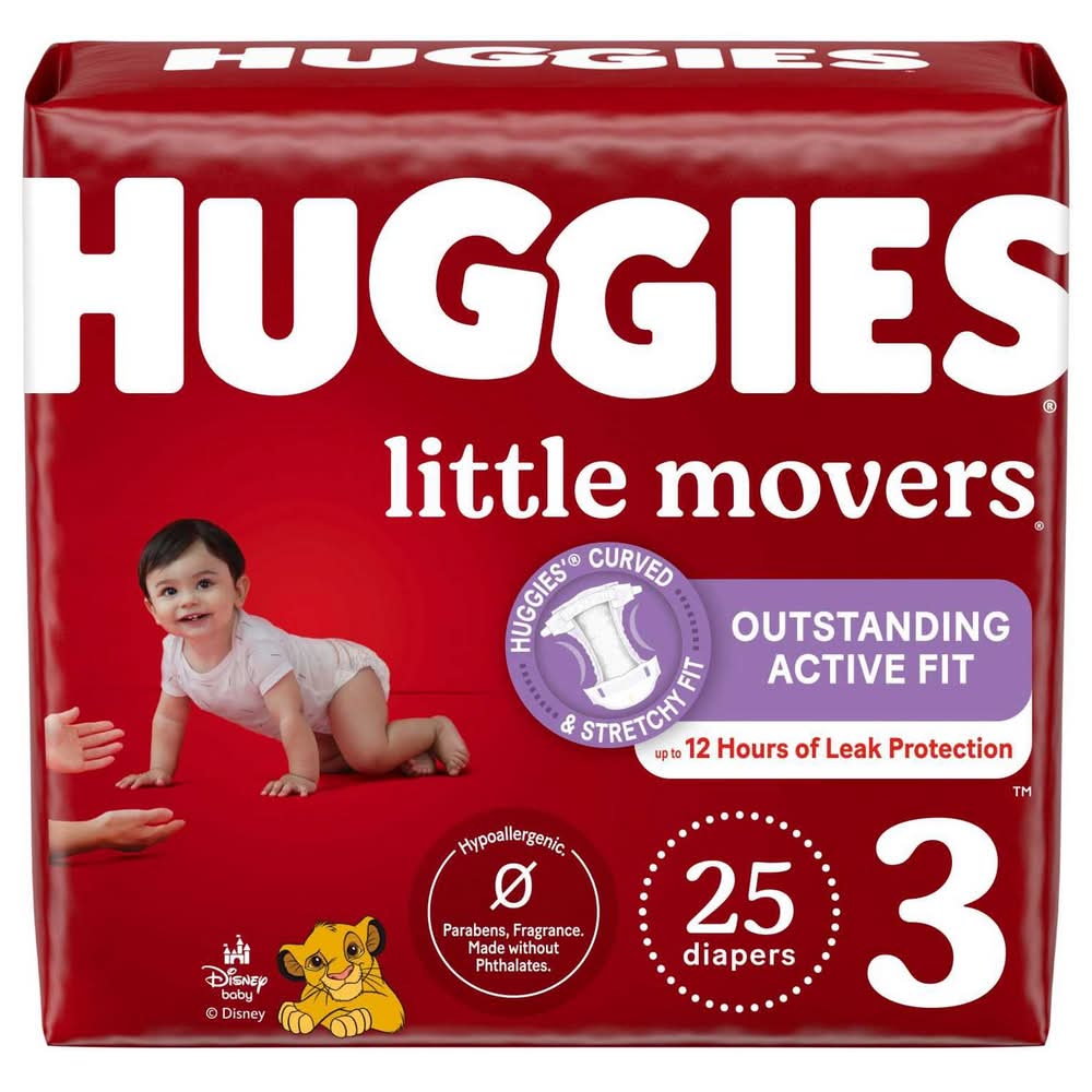 Huggies Little Movers Disney Baby Diapers, 3 (25 ct)