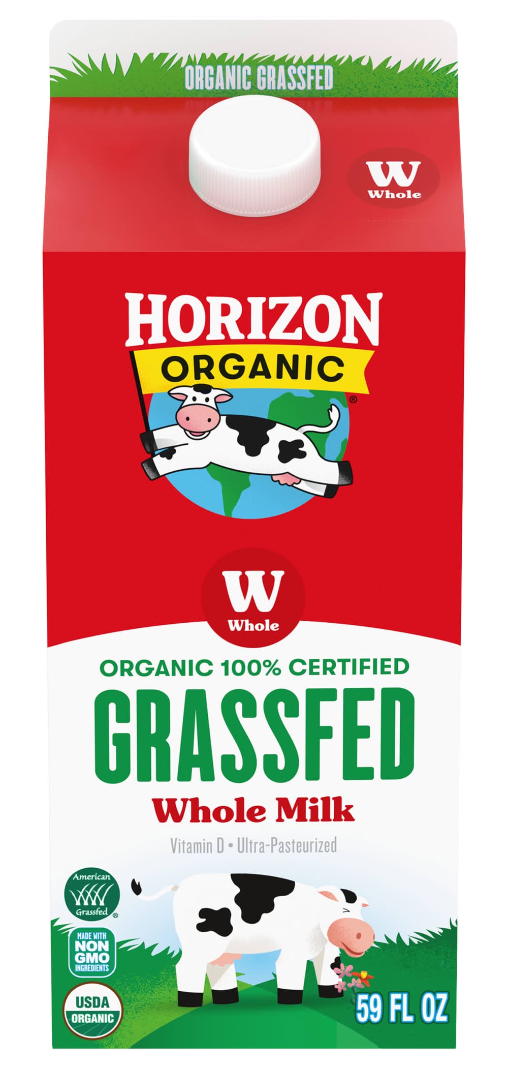 Horizon Organic 100% Grassfed Whole Milk (59 fl oz)