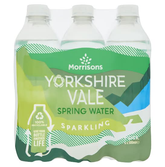 Morrisons Yorkshire Vale Spring Sparkling Water (6 x 500ml)