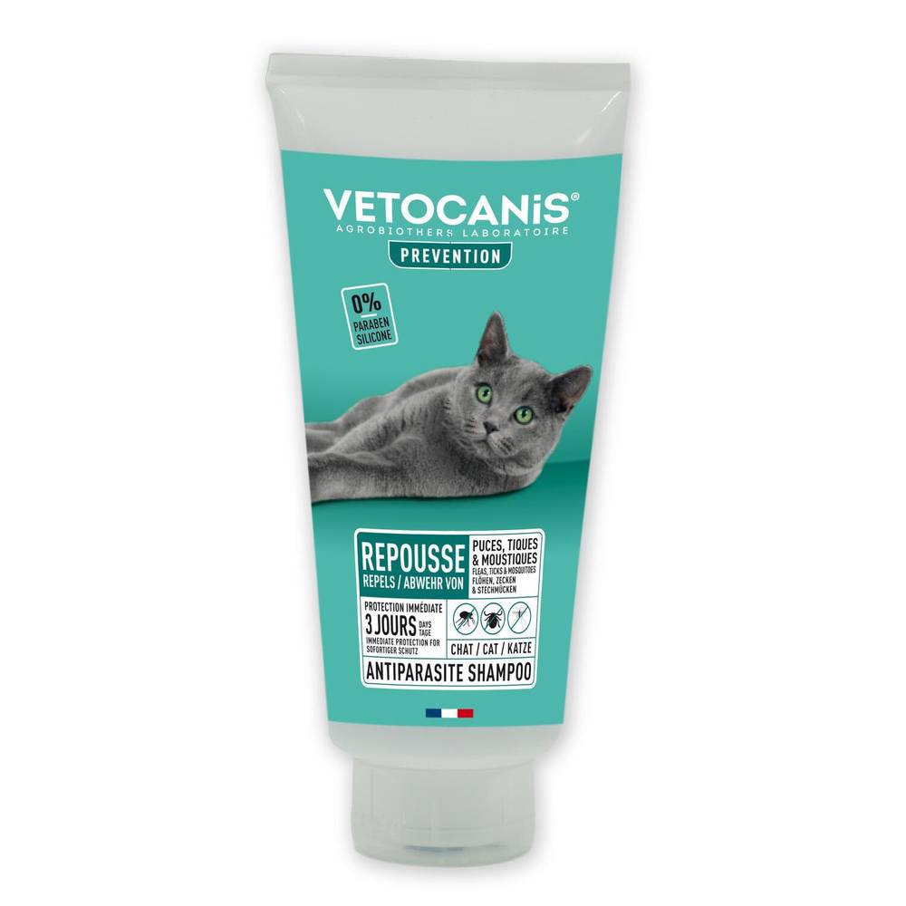 Vetocanis - Shampoing pour chat antiparasitaire