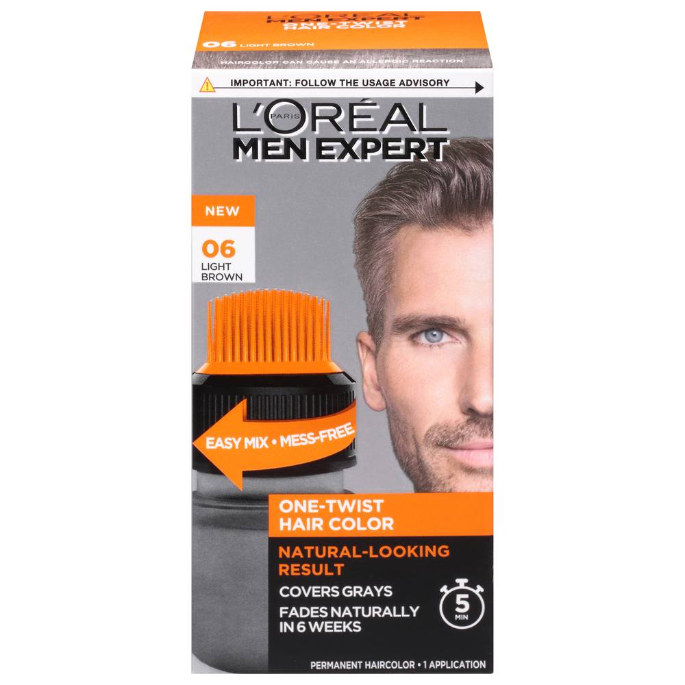 L'Oréal 06 Light Brown Men Expert One-Twist Hair Color