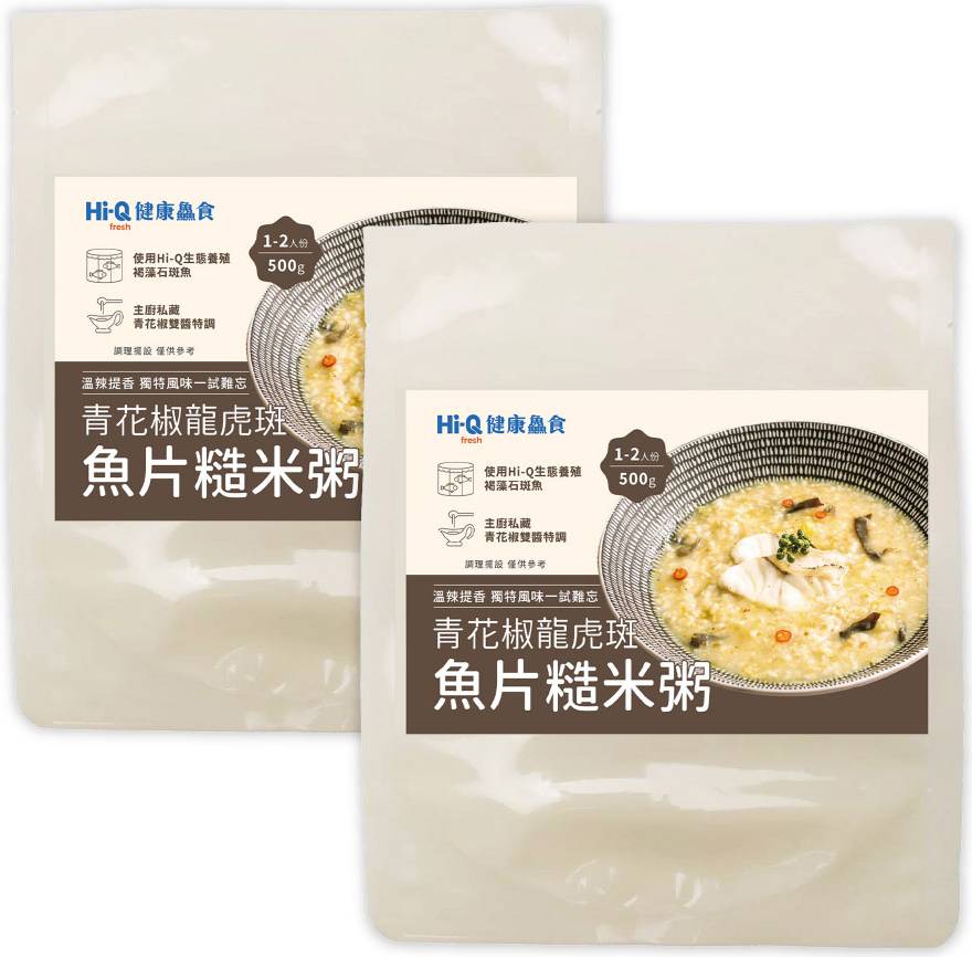 【第2件 9 折】HIQ-青花椒龍虎斑魚片糙米粥(500G)