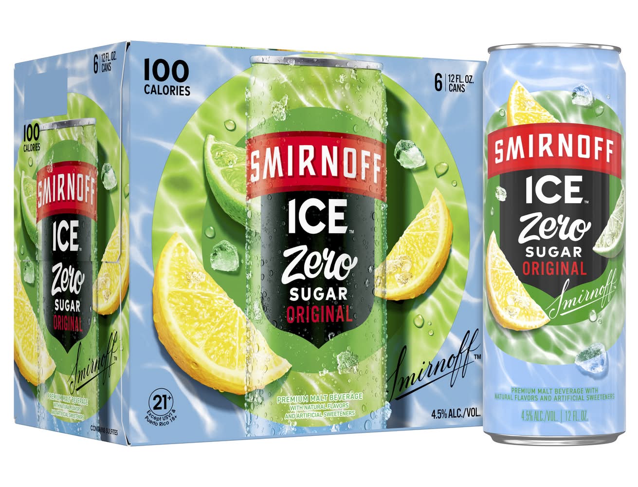 Smirnoff Ice Zero Sugar Original (6 x 12 fl oz)