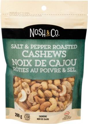 Nosh & Co Salt & Pepper Roasted Cashews (200 g)