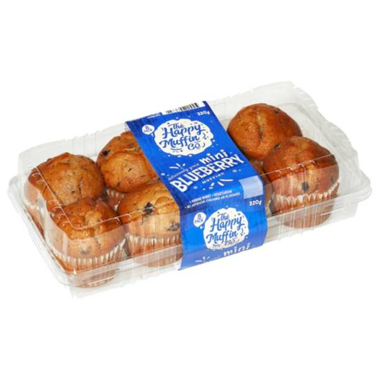 Happy Muffin Co Mini Blueberry (8 Pack)